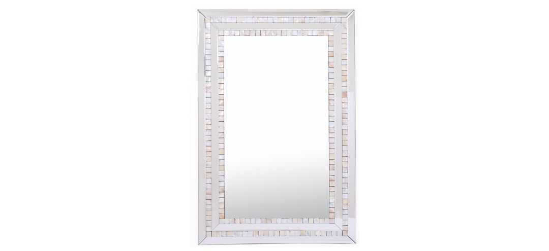 Double Mosaic Tiled Frame Mirror