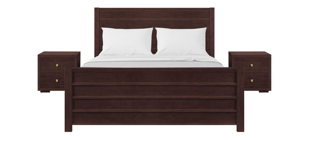 Caroline Platform Bed with 2 Nightstands