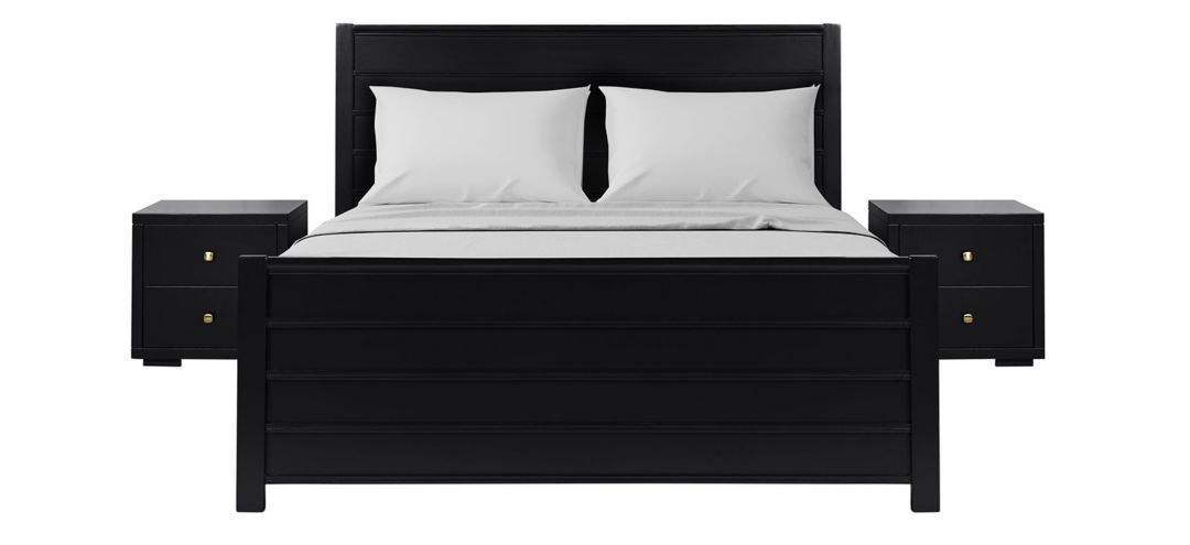 Caroline Platform Bed with 2 Nightstands