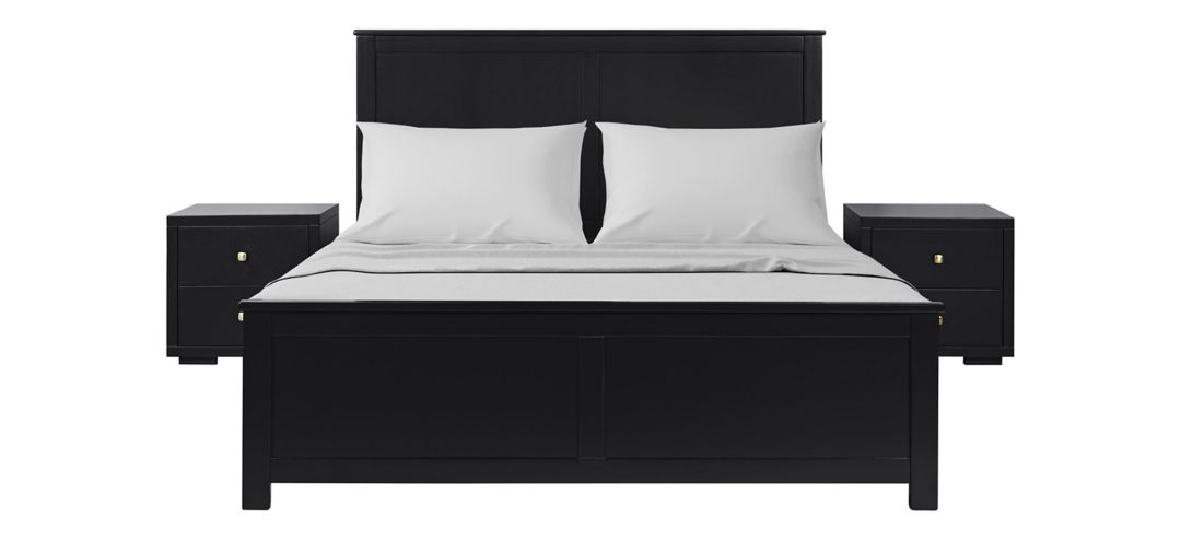 Winston Platform Bed with 2 Nightstands