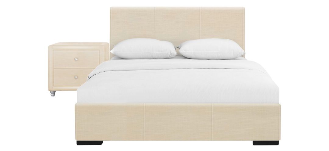 Hindes Platform Bed with 1 Nightstand