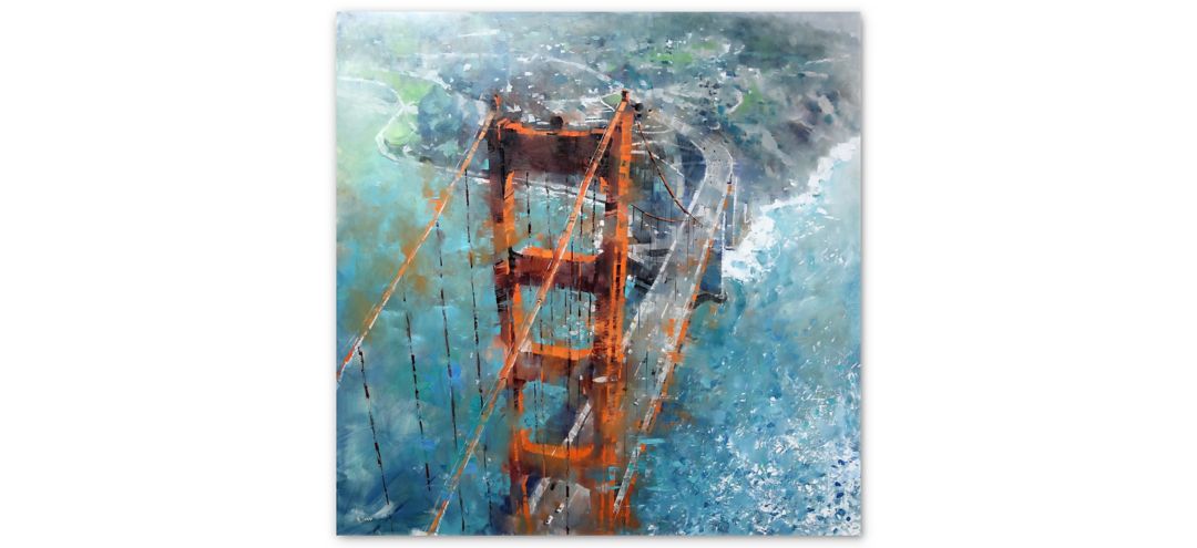 Over Golden Gate Gallery Wrapped Canvas