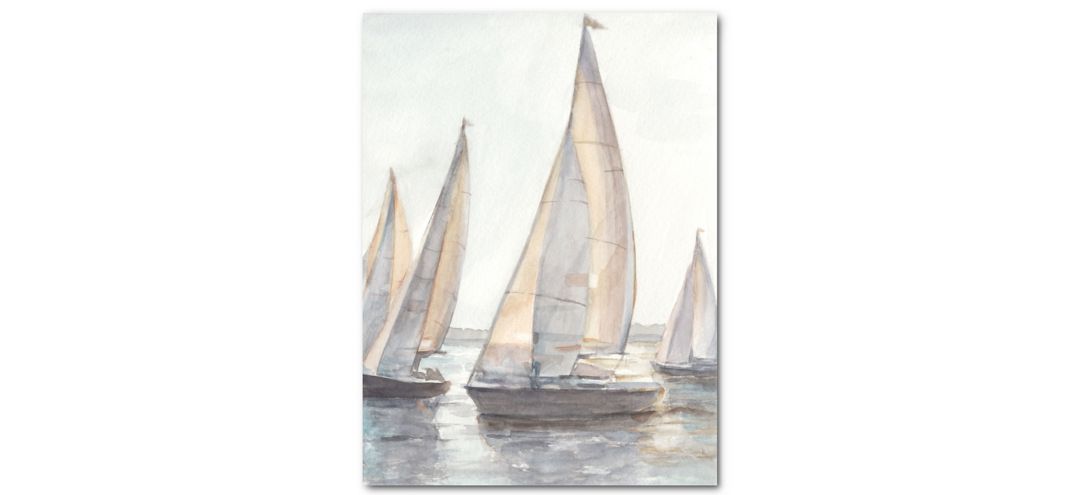 Plein Air Sailboats I Gallery Wrapped Canvas