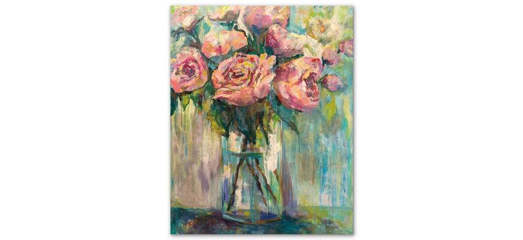 Peony Play Gallery Wrapped Canvas