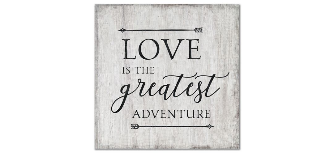 Love Is The Greatest Adventure Gallery Wrapped Canvas