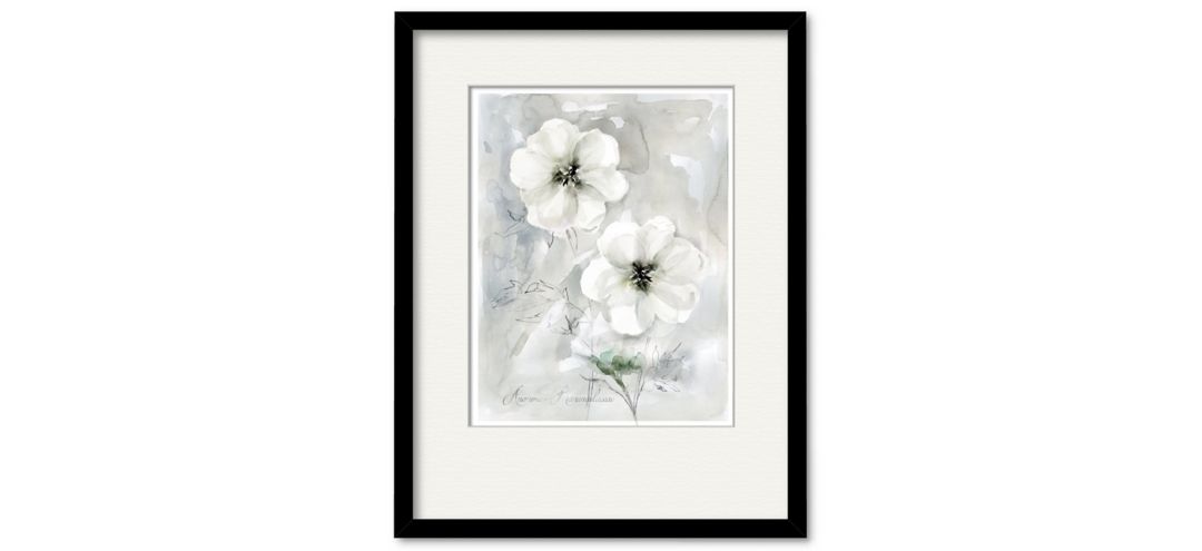 White Anemone II Framed Art