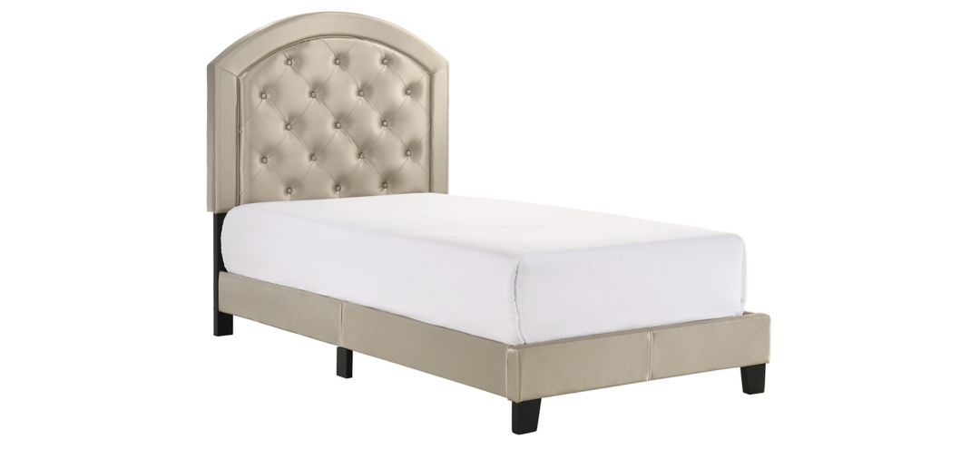 Gaby Upholstered Platform Bed with Adjustable Headboard