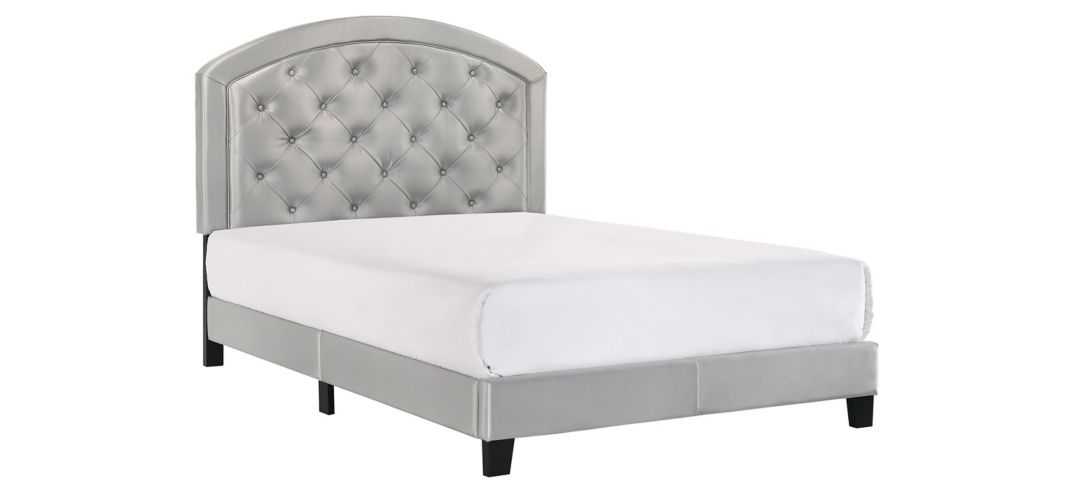 Gaby Upholstered Platform Bed with Adjustable Headboard