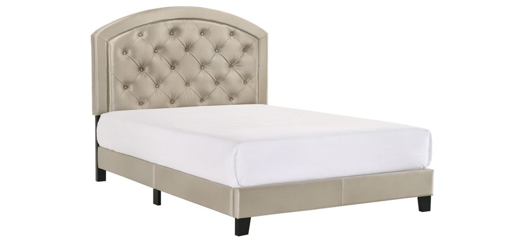 5269PUGD-F Gaby Upholstered Platform Bed with Adjustable Head sku 5269PUGD-F