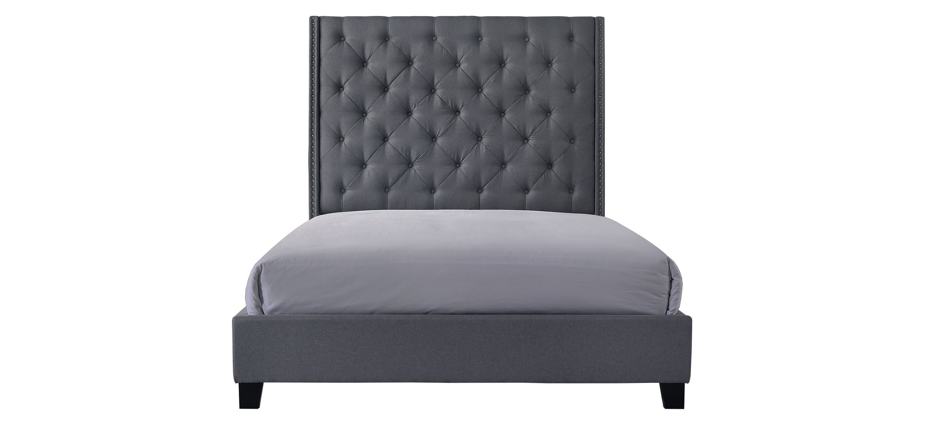 Chant Upholstered Wingback Tufted Bed