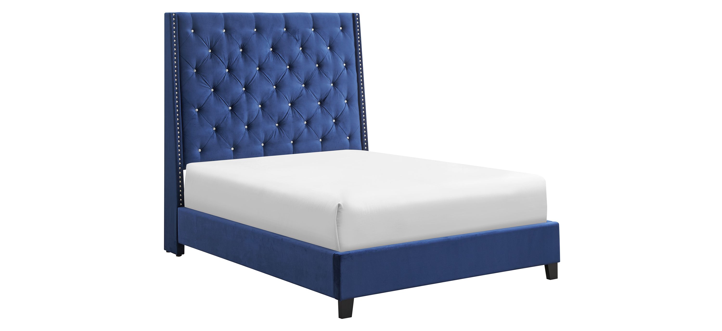 Chant Upholstered Wingback Tufted Bed