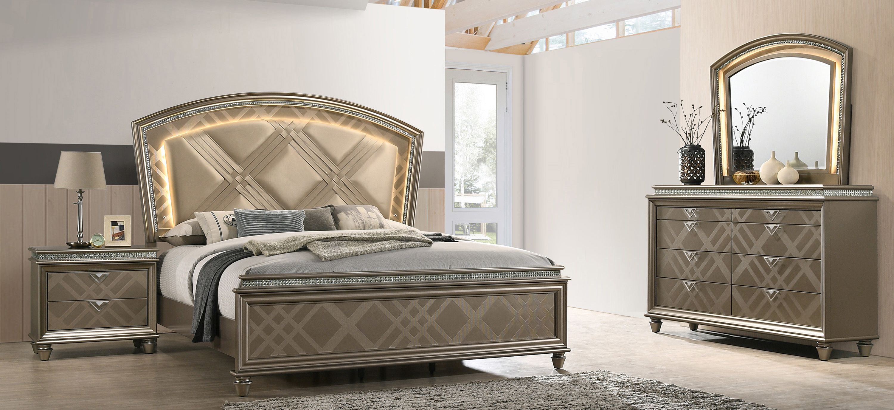 Cristal 4-pc. Bedroom Set