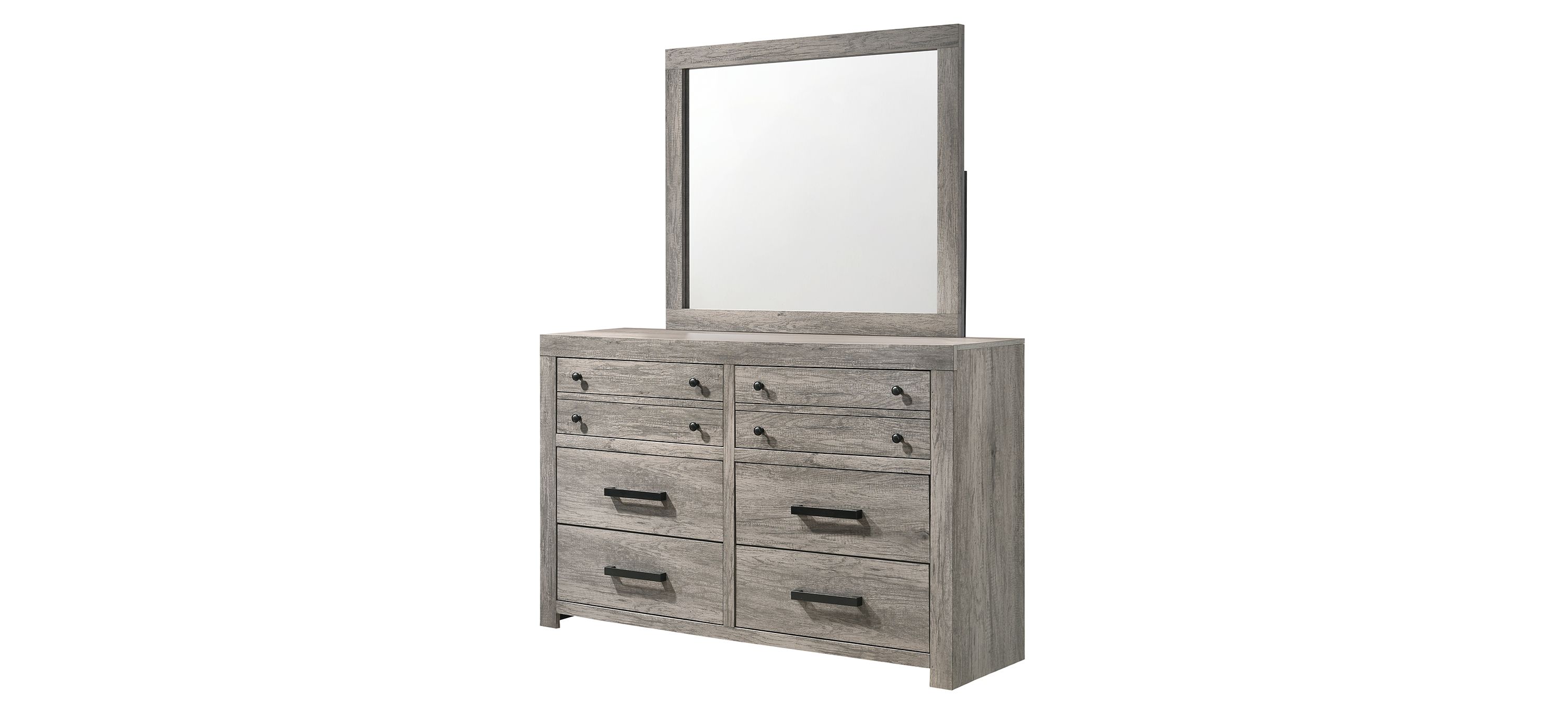 Tundra Bedroom Dresser w/Mirror
