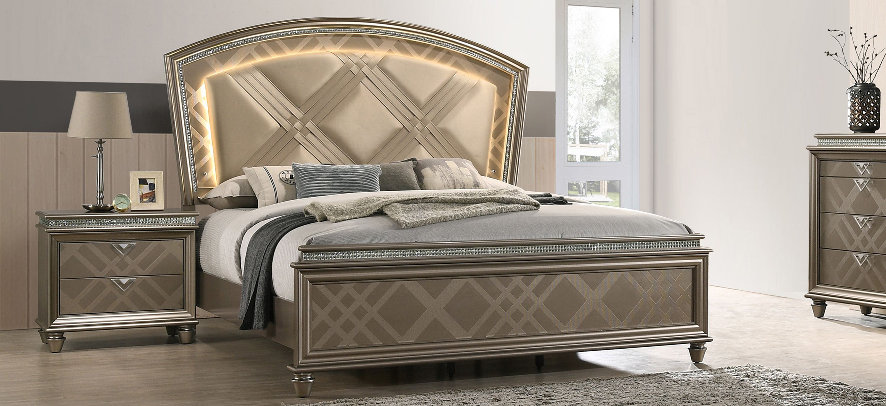 Cristal Panel Bed