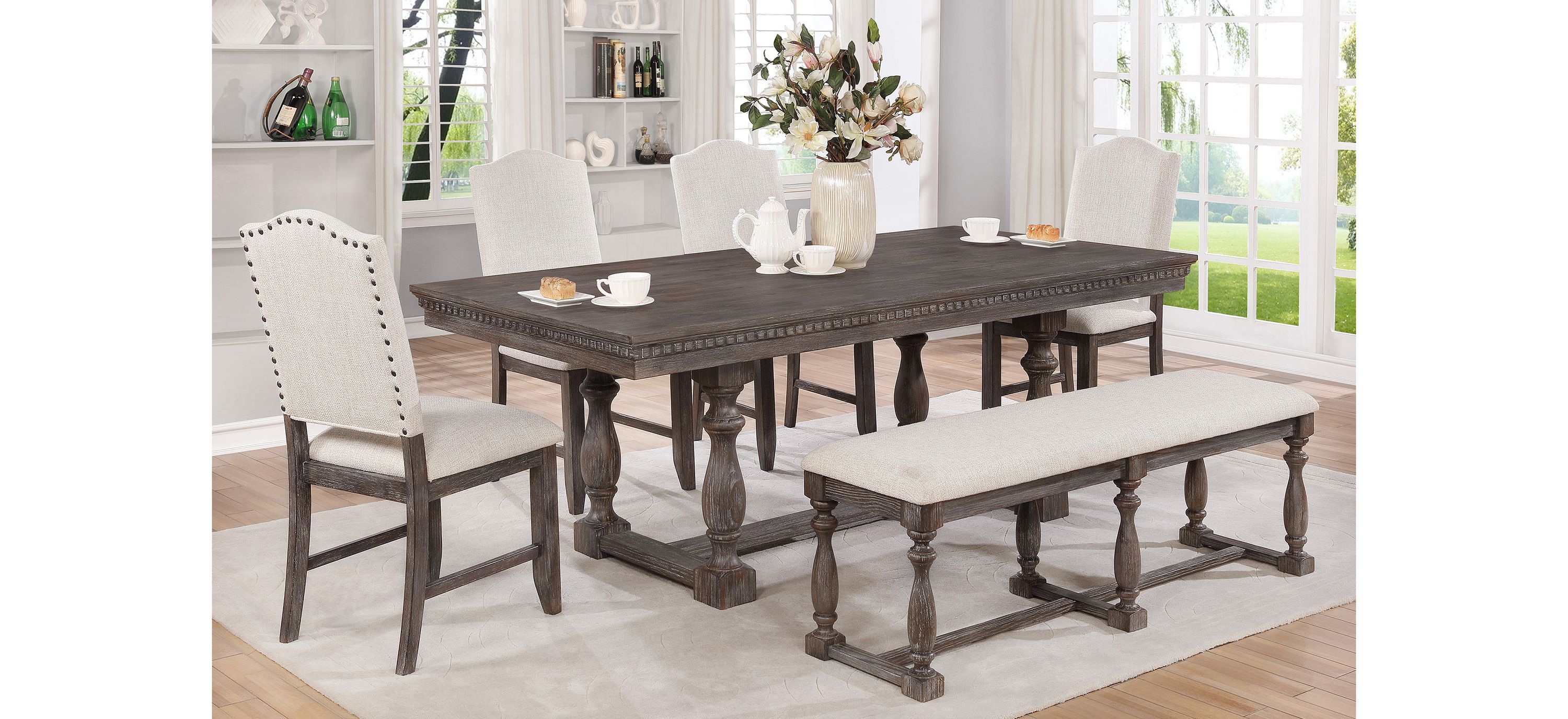 Regent 6-pc. Dining Set w/Bench