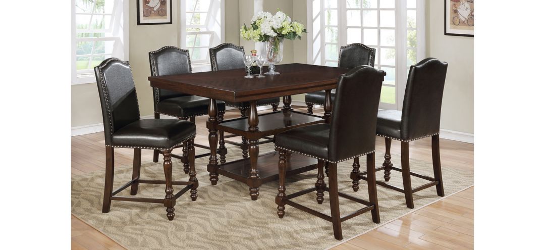 Langley 7-pc. Counter-Height Dining Set