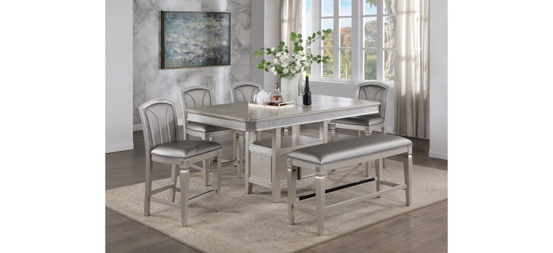 Klina 6-pc Counter Height Dining Set