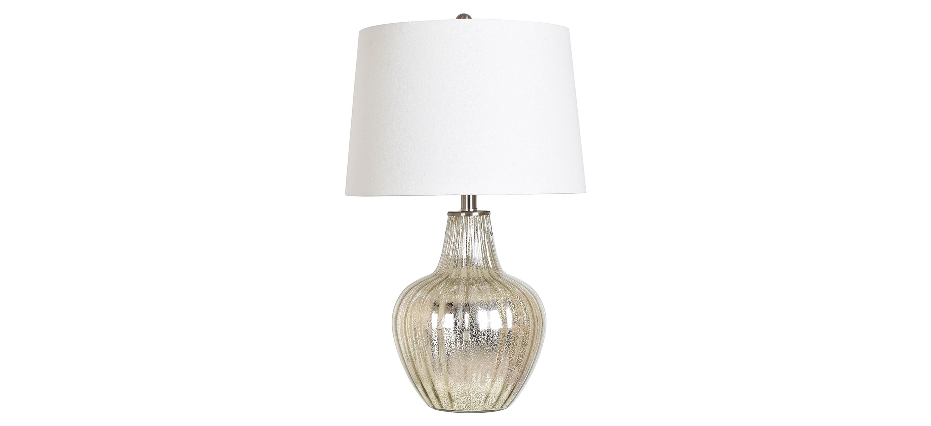 Metallic Glass Table Lamp