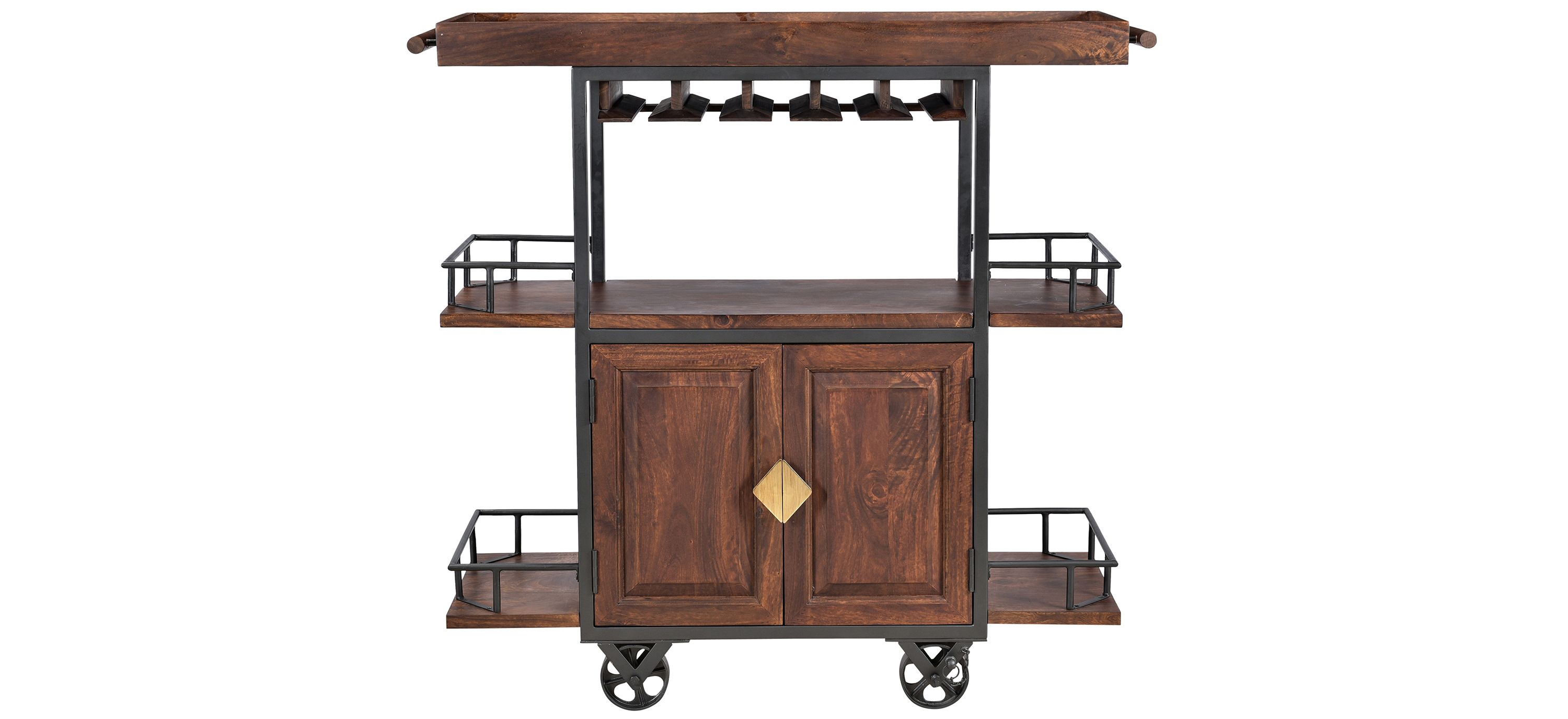 Shokoti Bar Cart w/ Casters