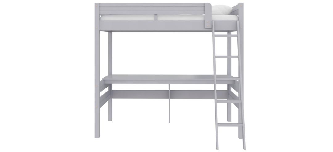 531204430 Harlan Twin Size Loft Bed with Desk and Ladder sku 531204430