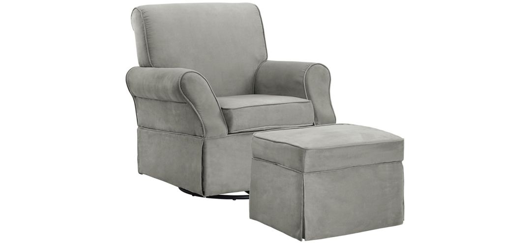 DF36486 Baby Relax Kelyan Swivel Glider Chair & Ottoman Se sku DF36486