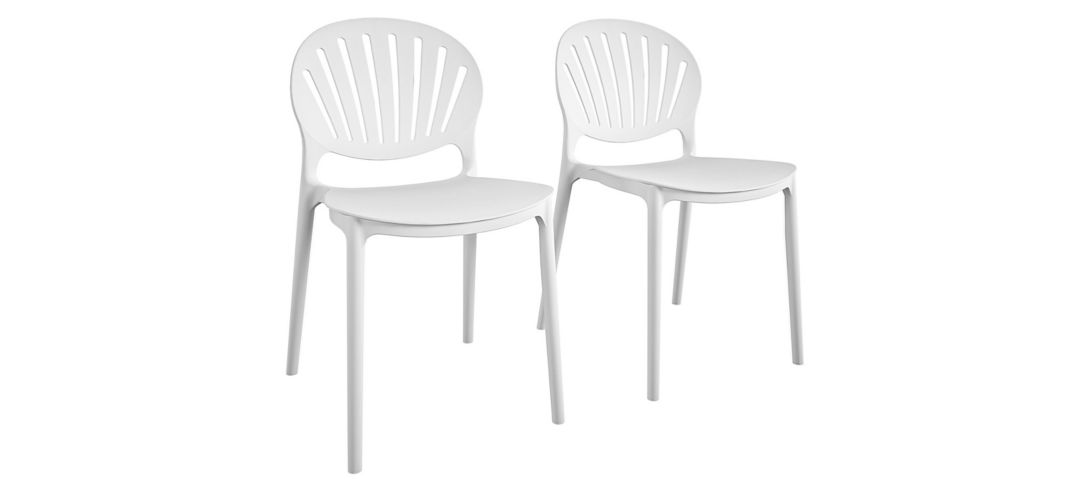 COSCO Outdoor Stacking Resin Chair - Set of 2