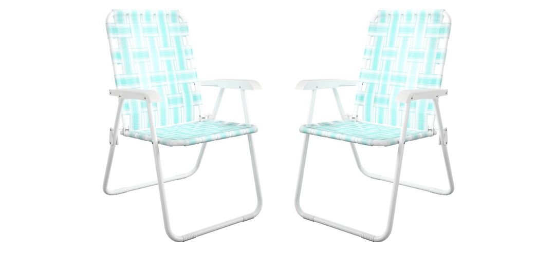 Novogratz Poolside Gossip Outdoor Priscilla Folding Chairs - Set of 2