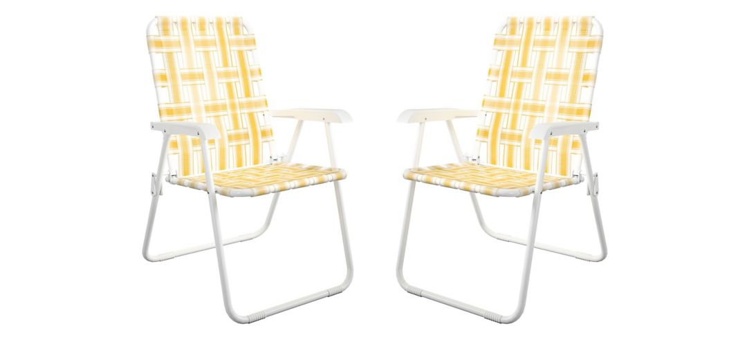 Novogratz Poolside Gossip Outdoor Priscilla Folding Chairs - set of 2