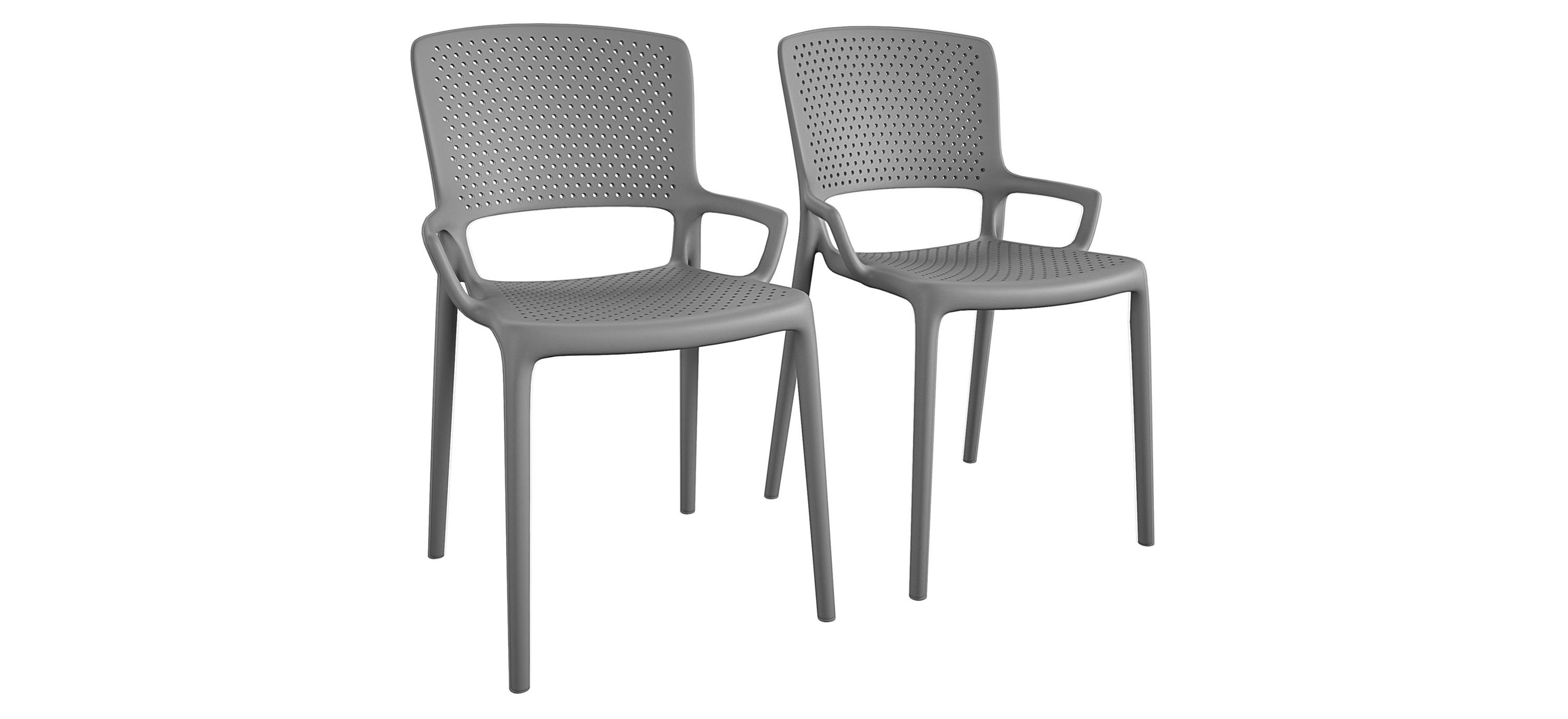 COSCO Outdoor Stacking Resin Chair - Set of 2