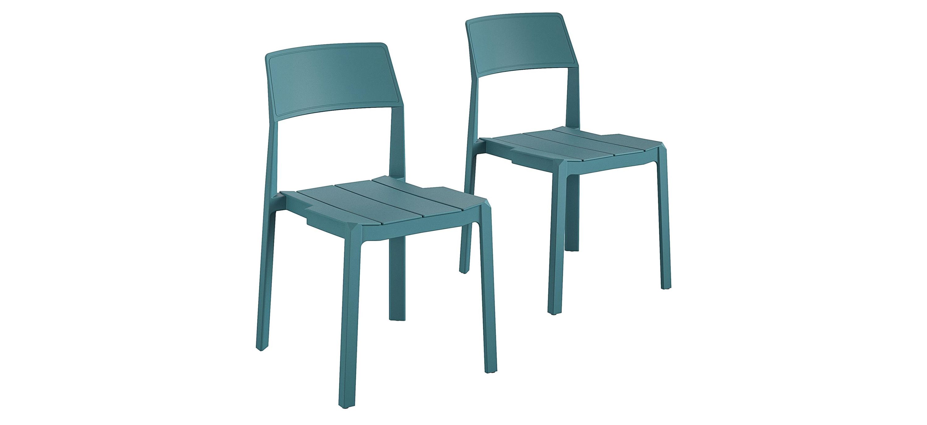 Novogratz Poolside Gossip Outdoor Chandler Stacking Dining Chairs - Set of 