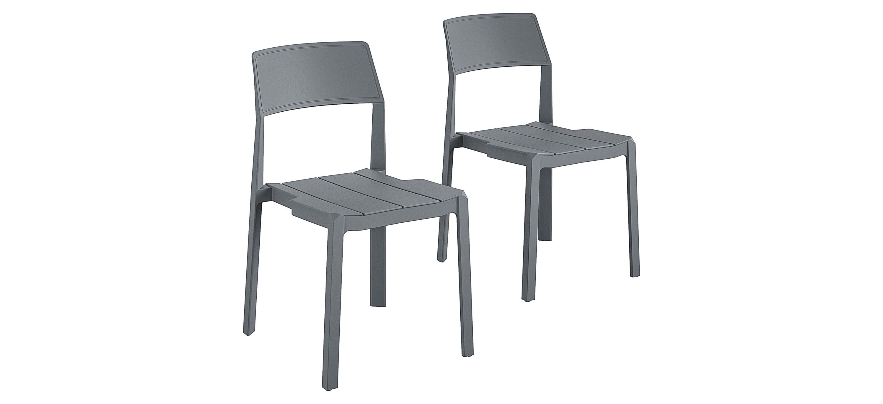Novogratz Poolside Gossip Outdoor Chandler Stacking Dining Chairs - Set of 