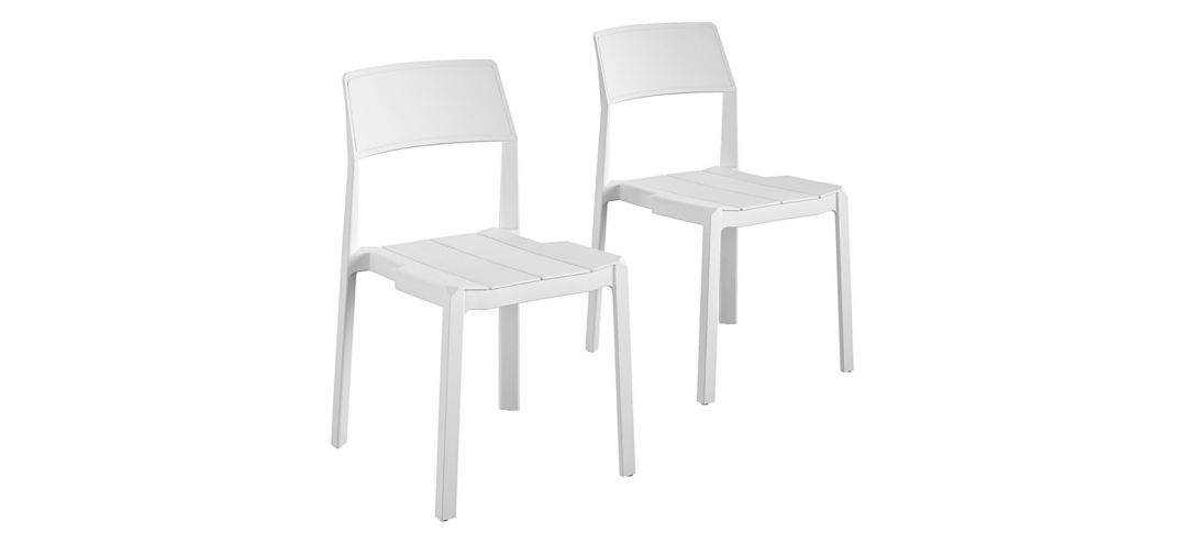 Novogratz Poolside Gossip Outdoor Chandler Stacking Dining Chairs - Set of 