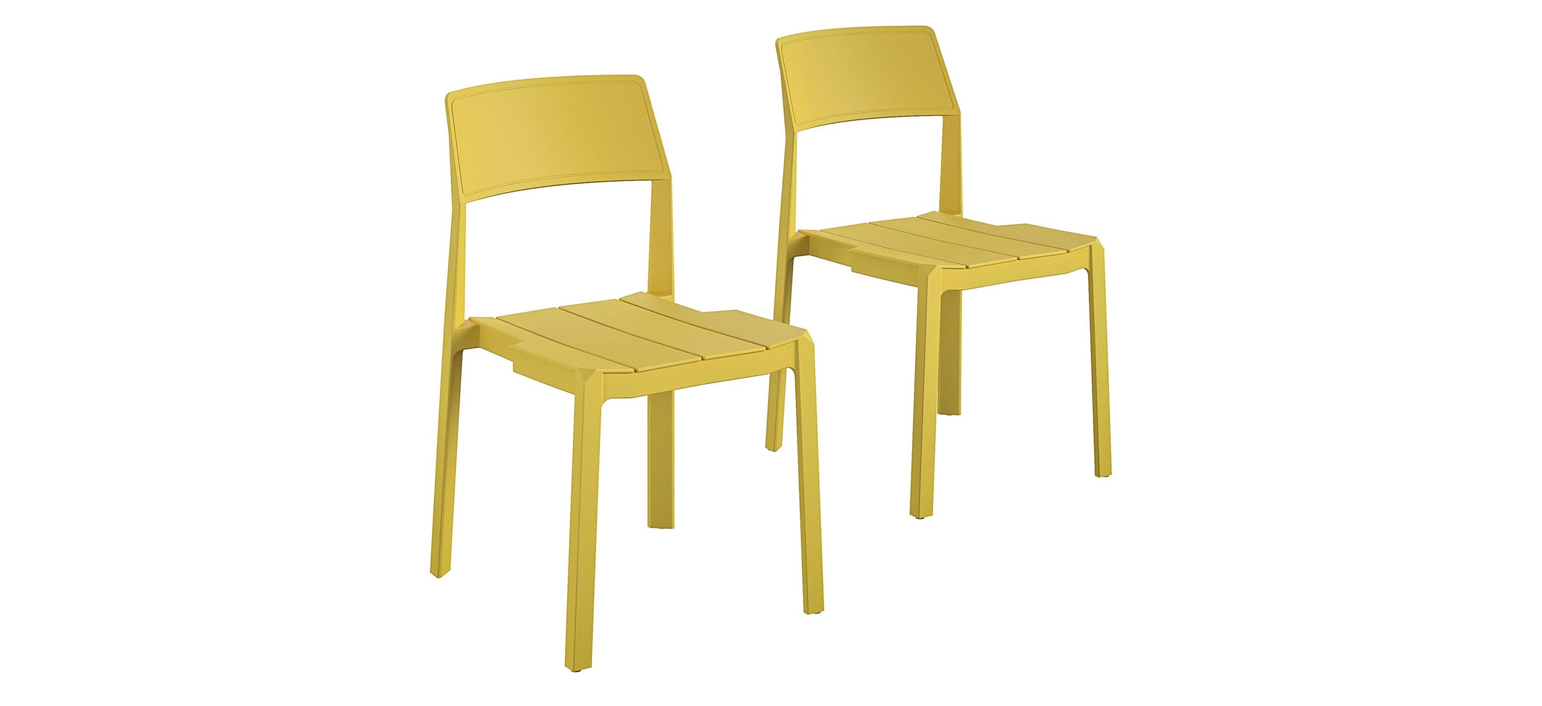 Novogratz Poolside Gossip Outdoor Chandler Stacking Dining Chairs - Set of 