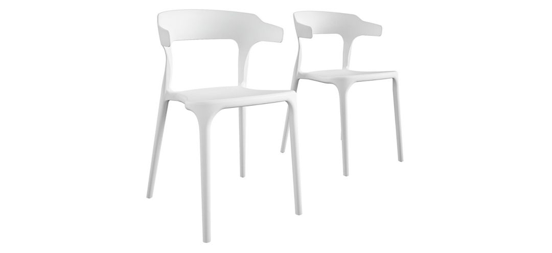 Novogratz Poolside Gossip Outdoor Felix Stacking Dining Chairs - Set of 2
