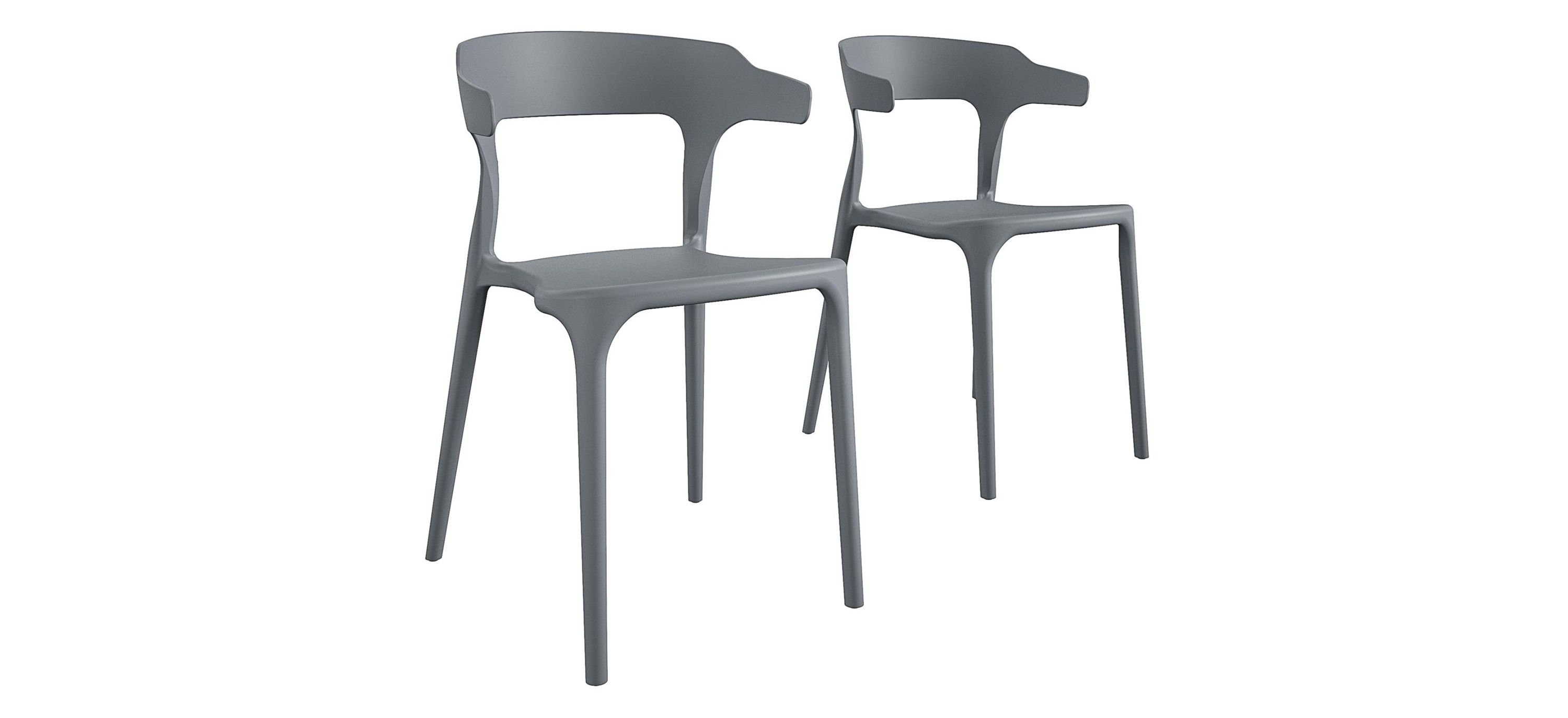 Novogratz Poolside Gossip Outdoor Felix Stacking Dining Chairs - Set of 2
