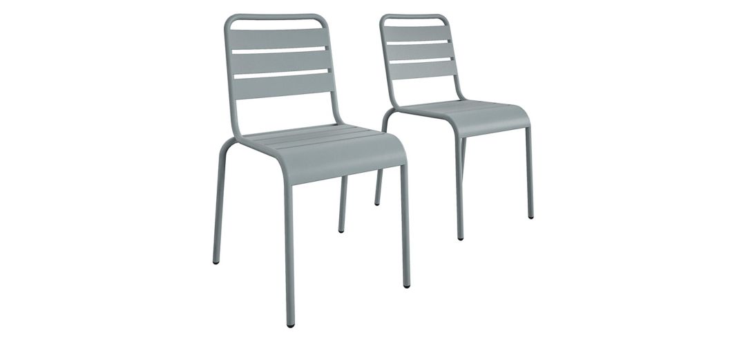 Novogratz Poolside Gossip Outdoor June Stacking Dining Chairs - Set of 2