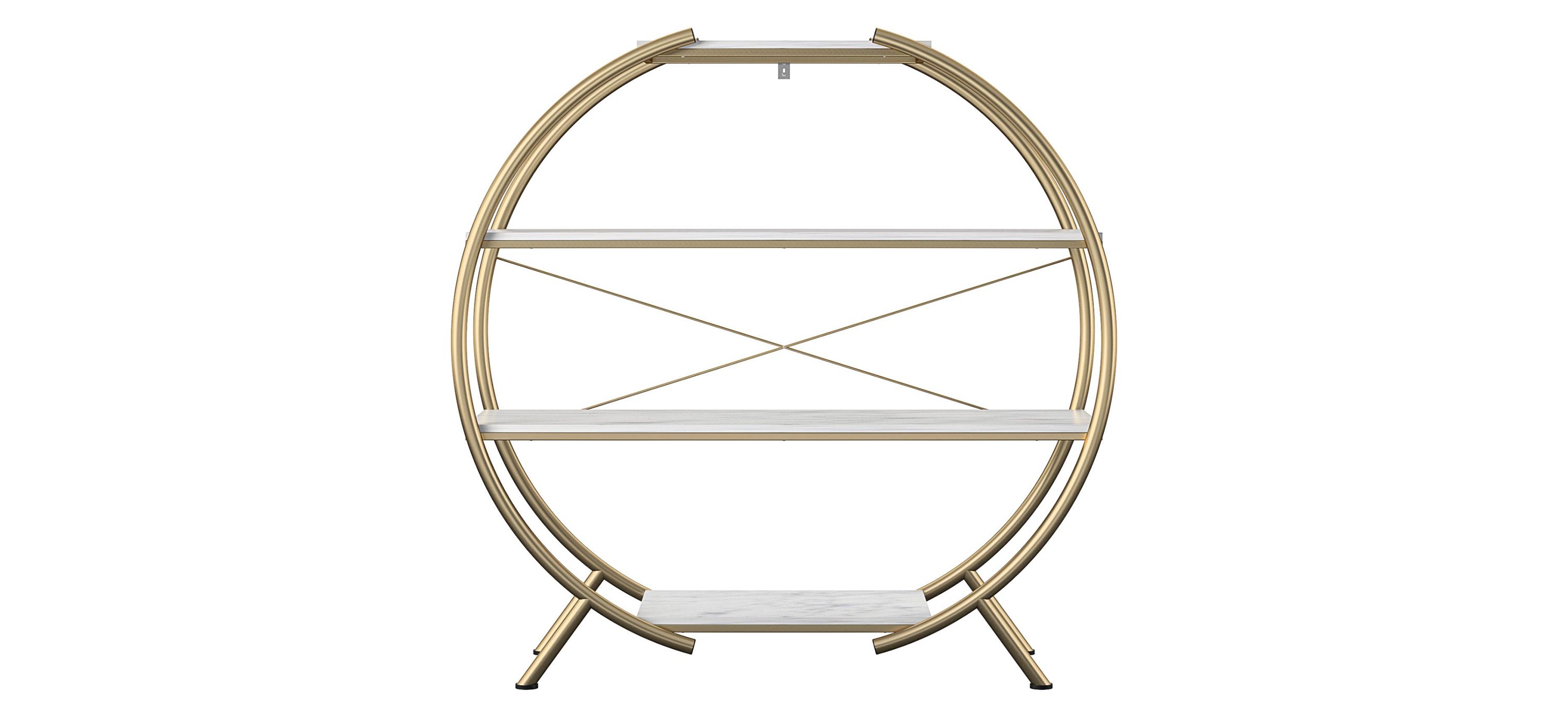365121560 CosmoLiving by Cosmopolitan Amelia Round Bookcase sku 365121560