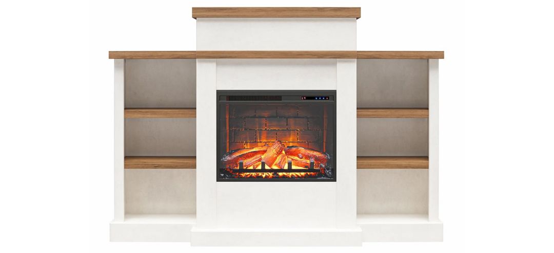 Gateswood Electric Fireplace w/ Bookcase