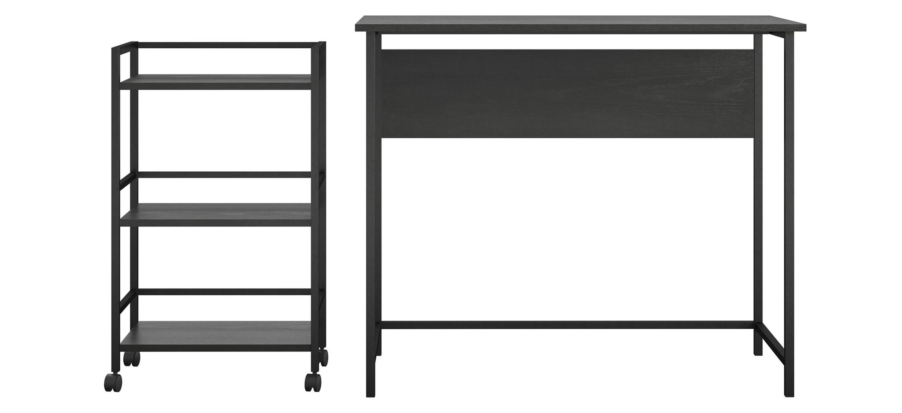 Ameriwood Home Baylor Desk with Rolling Cart