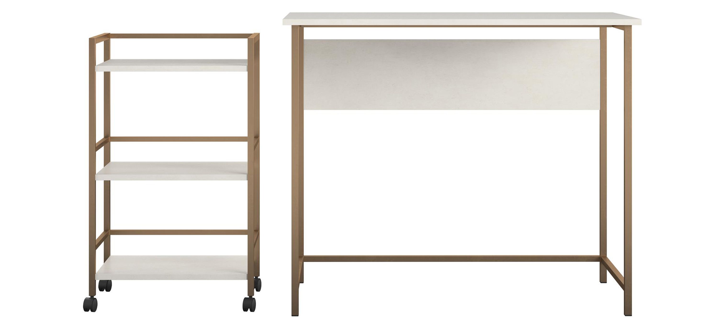 Ameriwood Home Baylor Desk with Rolling Cart