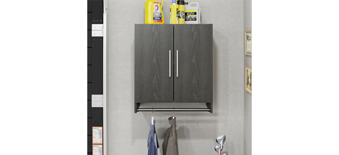 Camberly Wall-Mounted Cabinet w/ Coat Rack