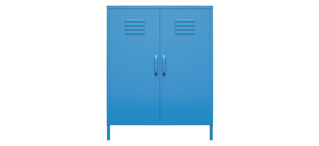 Novogratz Cache Two Door Metal Locker Storage Cabinet