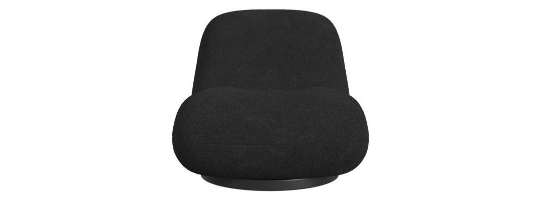 Cortneys Collection Boucle Swivel Chair