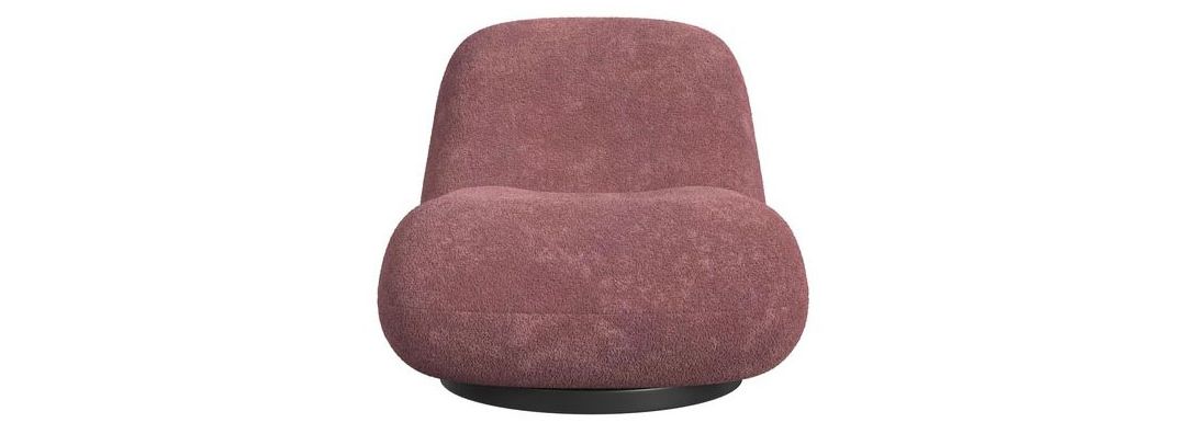 Cortneys Collection Boucle Swivel Chair