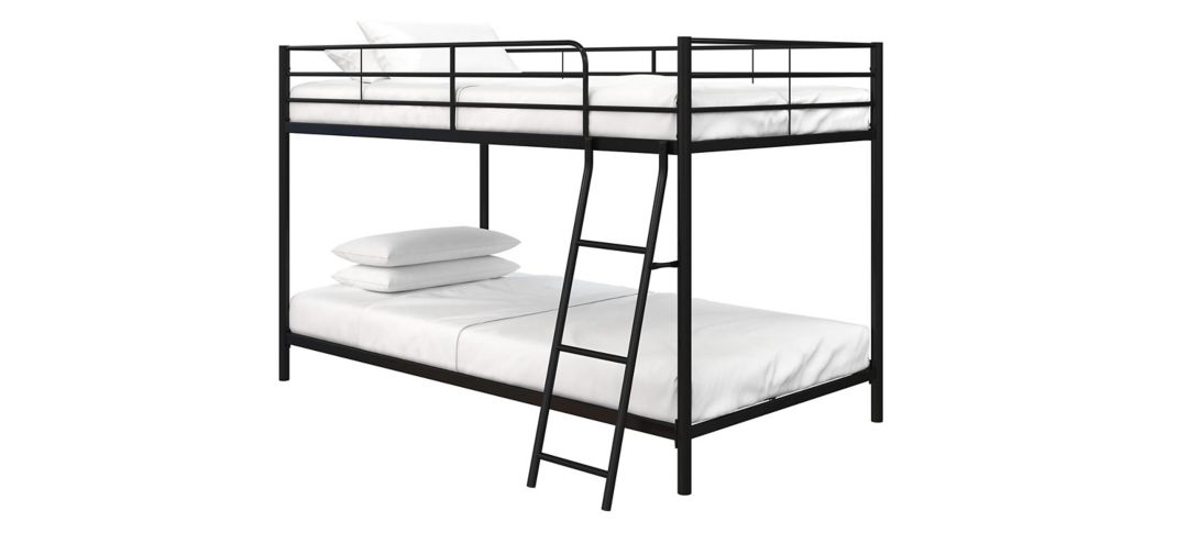 Atwater Living Bethia Twin over Twin Bunk Bed with Storage Bins