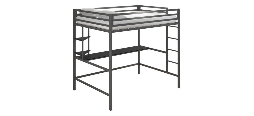 503143711 Novogratz Maxwell Loft Bed with Desk & Shelves sku 503143711