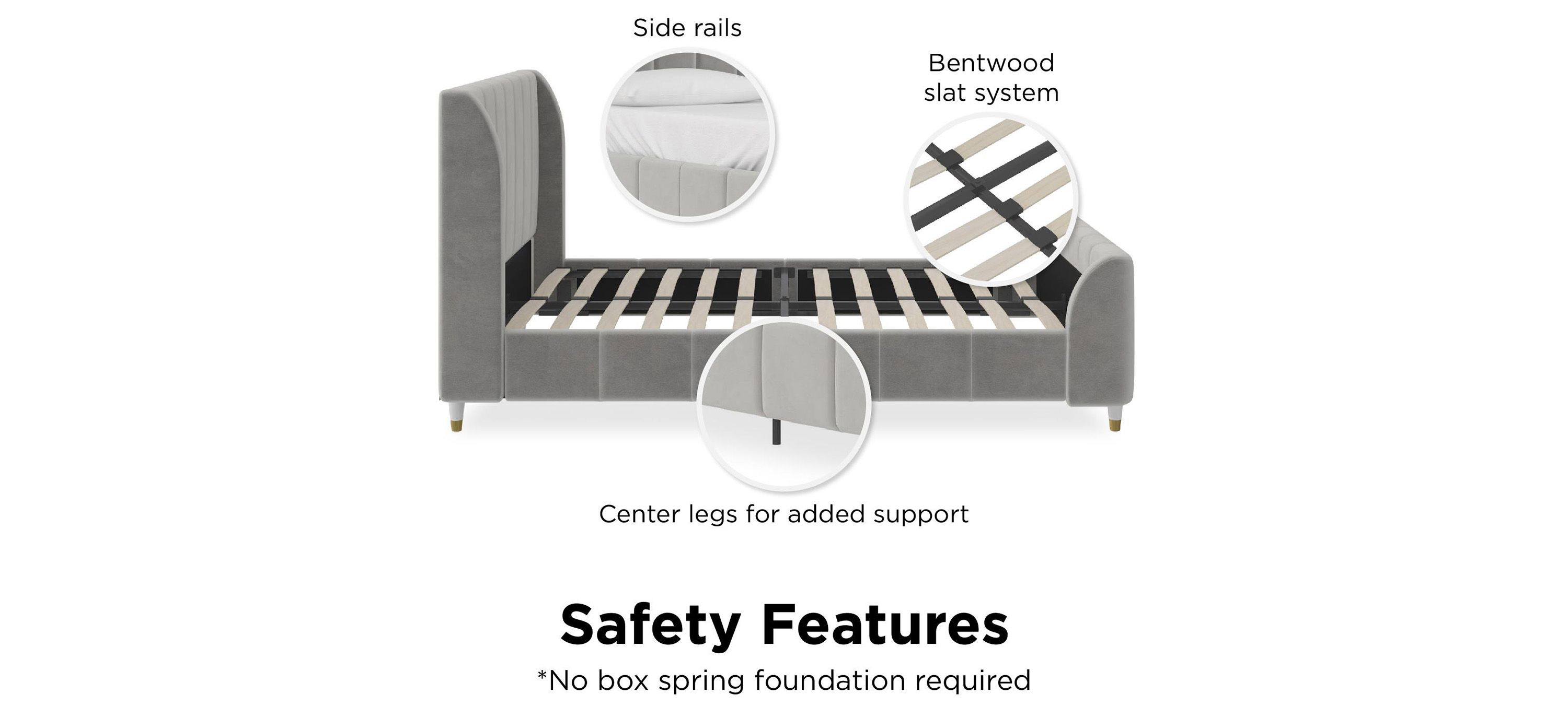 Little Seeds Valentina Upholstered Bed Raymour & Flanigan