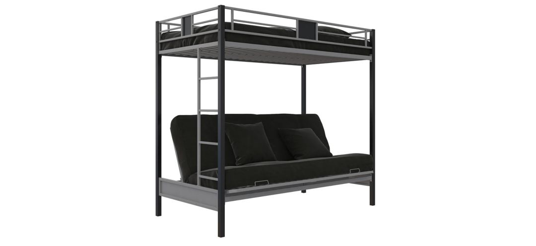 Silver Screen Twin over Futon Bunk Bed