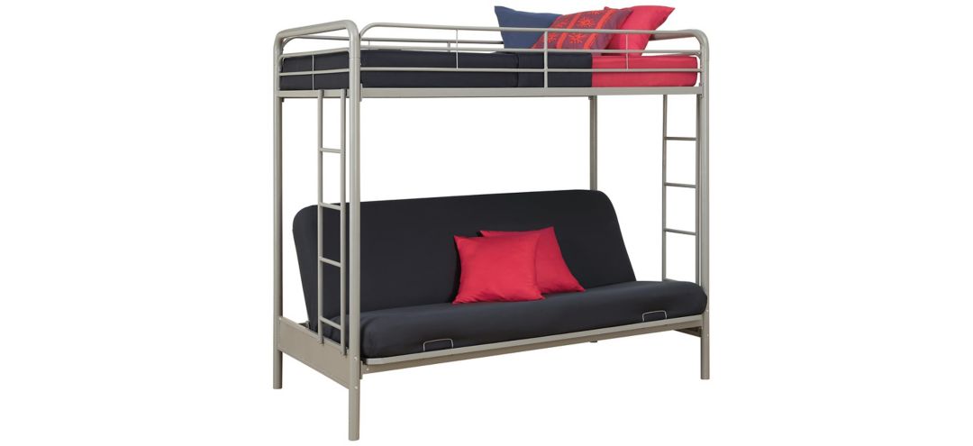 Atwater Living Metal Twin Over Futon Bunk Bed