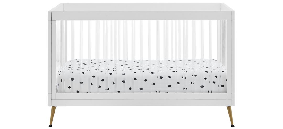 Sloane 4-in-1 Acrylic Convertible Crib w/ Conversion Rails by Delta Children